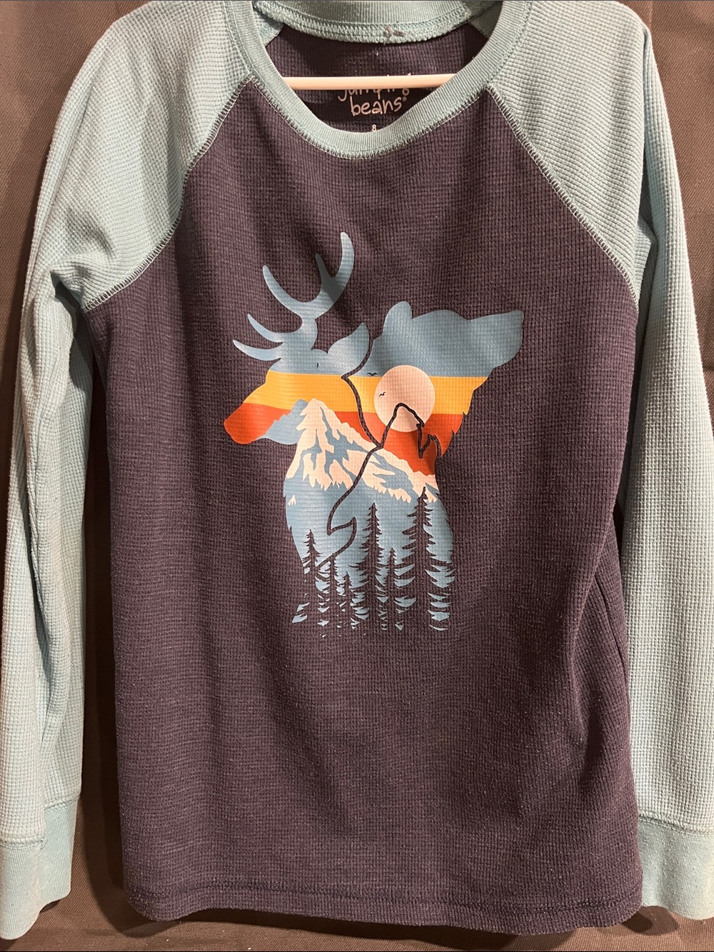 Jumping Bean blue Crewneck Thermal Shirt